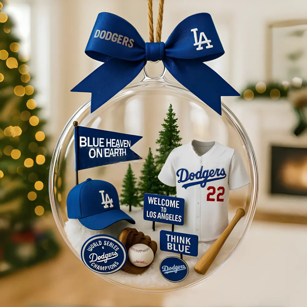 2025 LA Dodgers World Series Champions Ornament