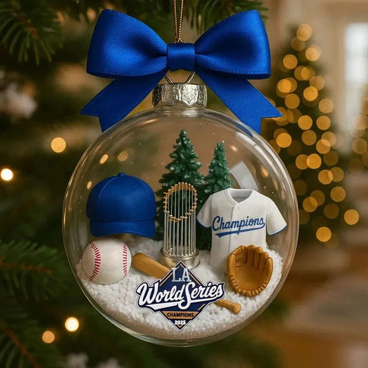 2025 LA Dodgers World Series Champions Ornament