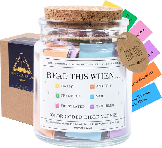 🔥Last Day Promotion - 49% OFF🎁Read This When Bible Verses Jar For Daily Encouragement